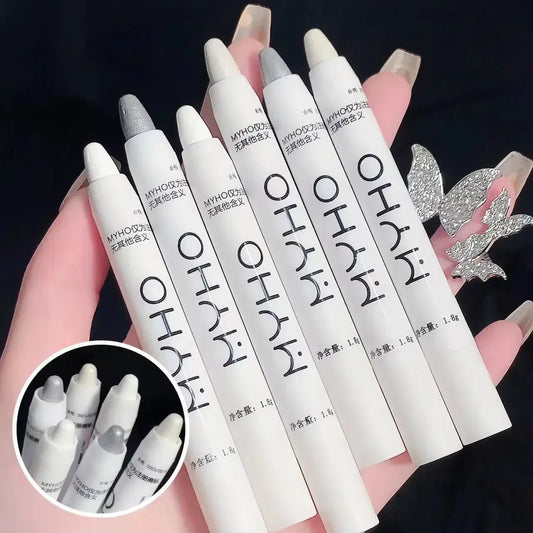 Pearlescent glitter eyeliner pen by MAIRA'S COLLECTIONS featuring brightening, waterproof eye stick with shimmering finish.