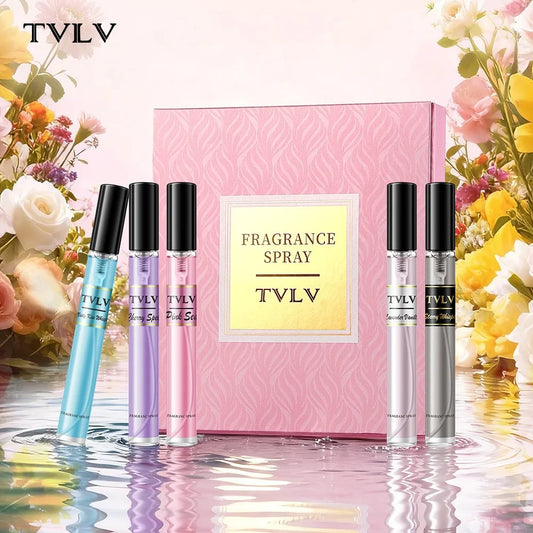 Women's luxury fragrance set by MAIRA'S COLLECTIONS featuring elegant perfume bottles and matching scent accessories.