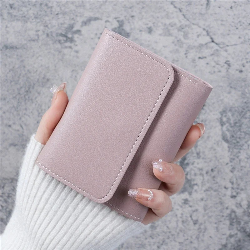 Small women's PU leather wallet by MAIRA'S COLLECTIONS showcasing compact design and smooth leather finish.
