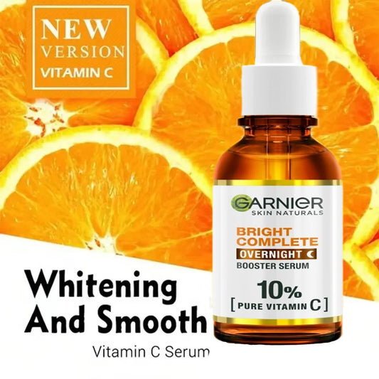 MAIRA'S COLLECTIONS Vitamin C whitening serum with blackhead and pore repair essence in a sleek bottle, showing the product label.