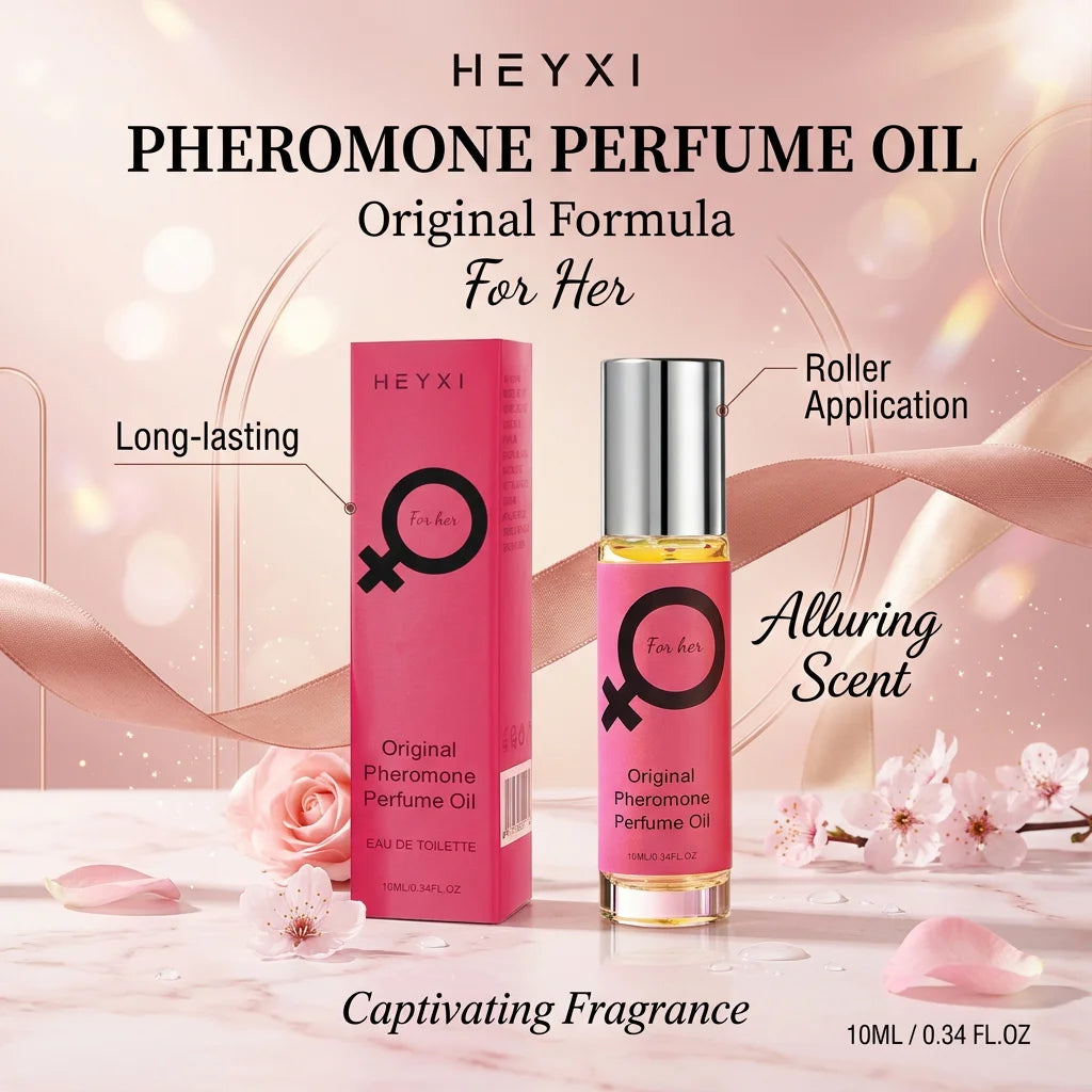 Women's alcohol-free roll-on perfume by MAIRA'S COLLECTIONS with a sleek bottle and floral design, showcasing a long-lasting fragrance.