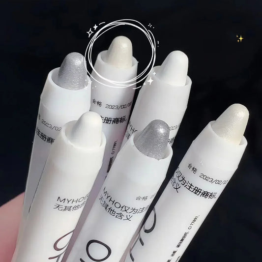 Pearlescent glitter eyeliner pen by MAIRA'S COLLECTIONS, waterproof brightening eye stick with shimmering finish.