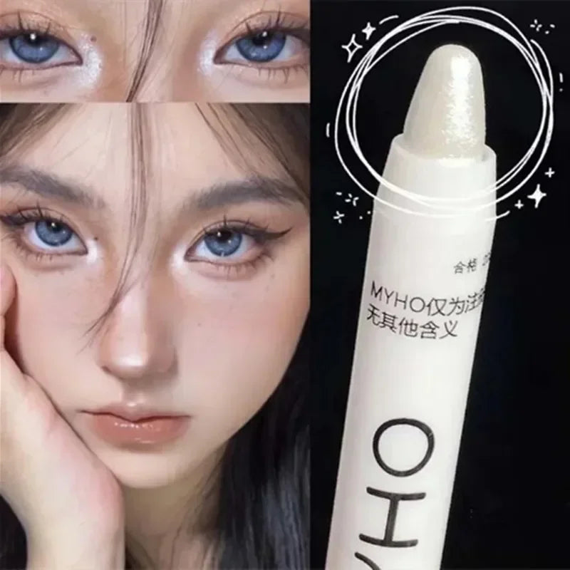 Pearlescent glitter eyeliner pen by MAIRA'S COLLECTIONS, brightening waterproof eye stick with shimmering finish.