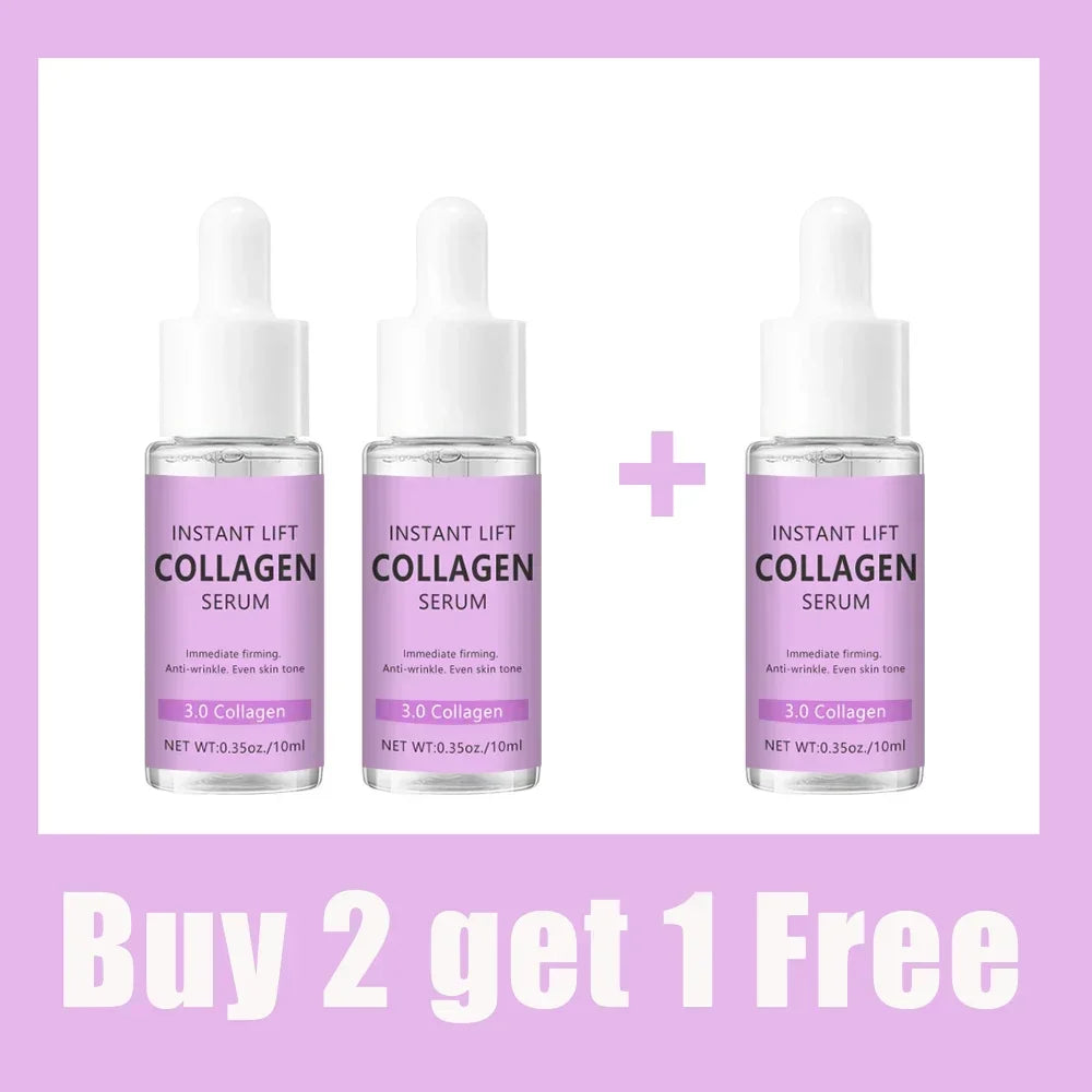 MAIRA'S COLLECTIONS collagen face serum bottle with dropper, anti-aging and wrinkle care for youthful skin.