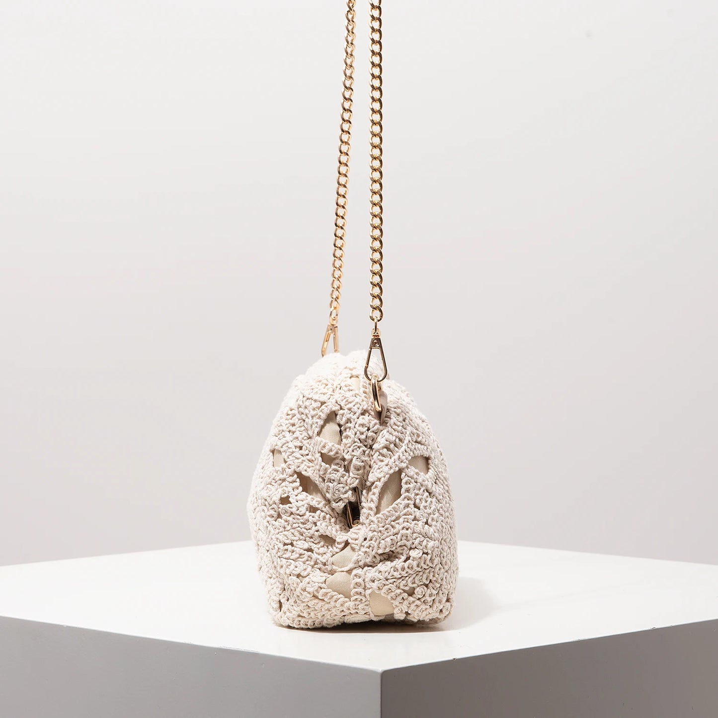Boho summer crossbody bag by MAIRA'S COLLECTIONS with woven design and adjustable strap, perfect for casual outings.