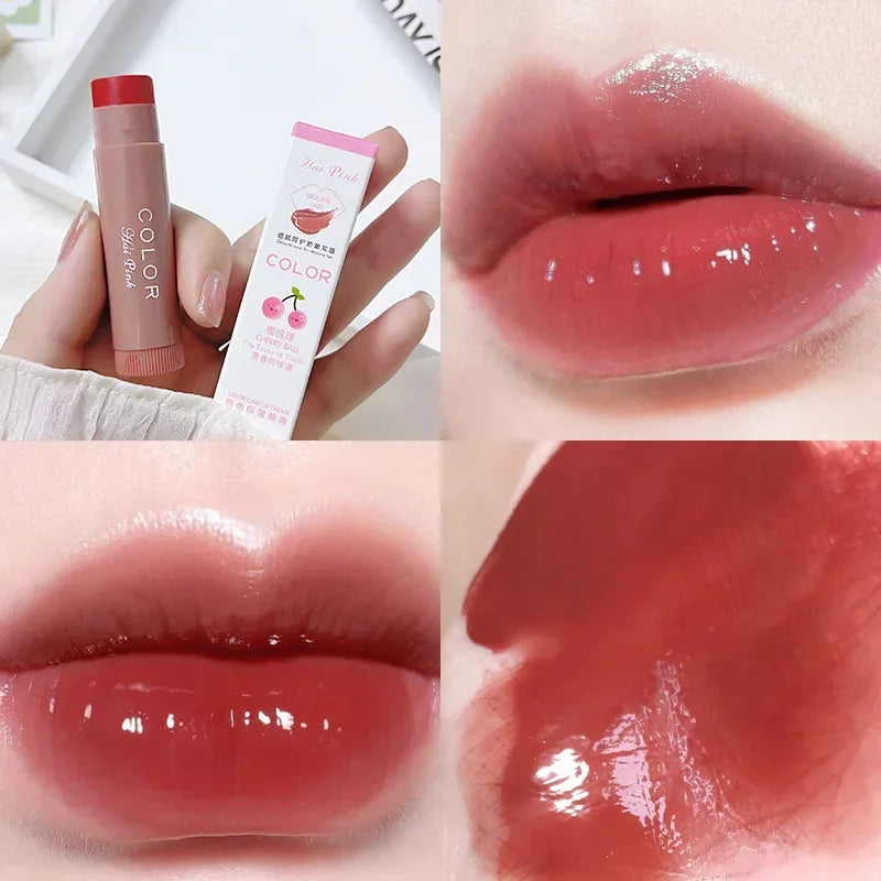 MAIRA'S COLLECTIONS moisturizing lip balm with glossy lip glaze finish, smooth texture and hydrating formula for soft lips