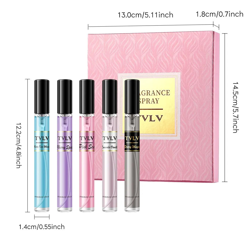 Women's luxury fragrance set by MAIRA'S COLLECTIONS featuring elegant perfume bottles and decorative packaging.