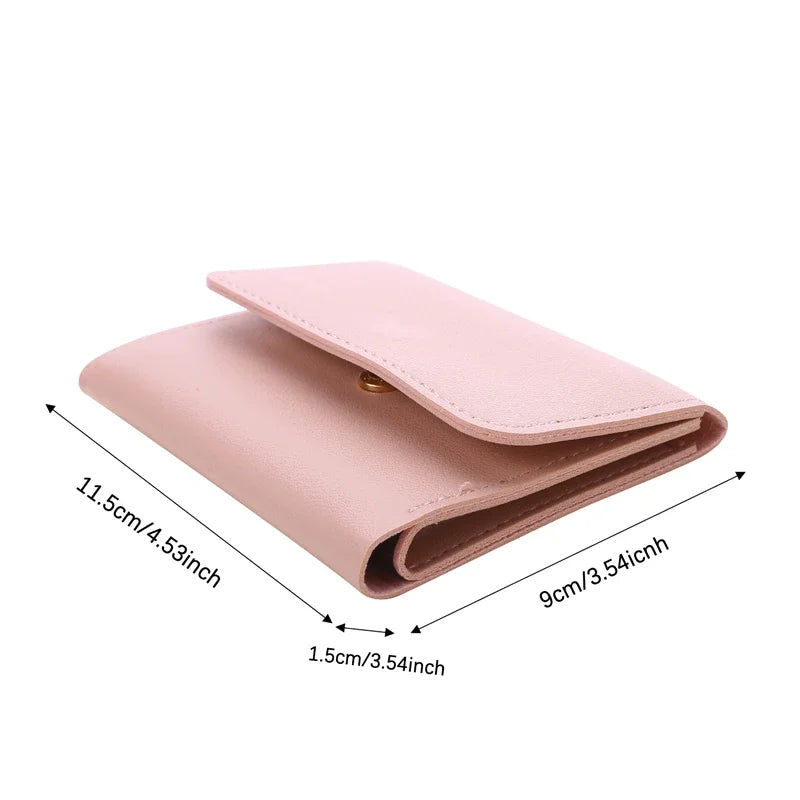Women’s small PU leather wallet by MAIRA'S COLLECTIONS with card slots and a secure zipper closure.