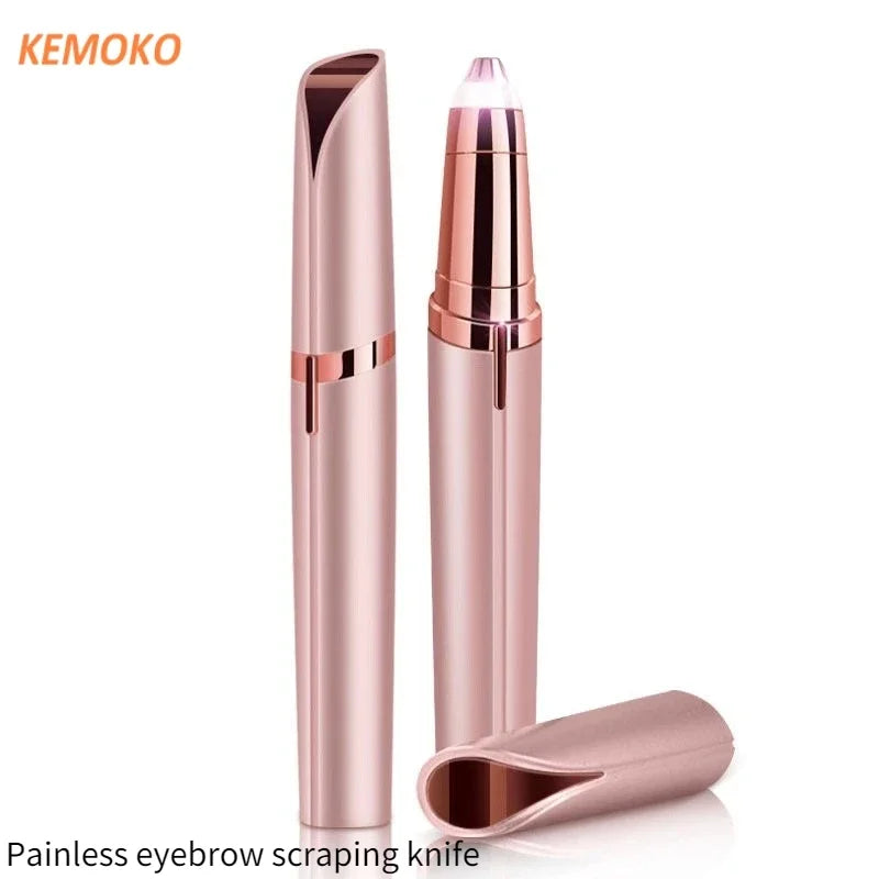 Mini Electric Eyebrow Trimmer by MAIRA'S COLLECTIONS with a compact design for painless hair removal and precise eyebrow shaping.
