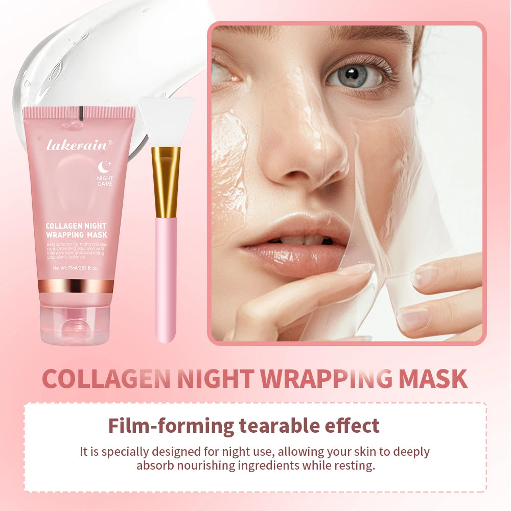 MAIRA'S COLLECTIONS collagen face mask set with multiple sheet masks, designed for skin hydration and rejuvenation.
