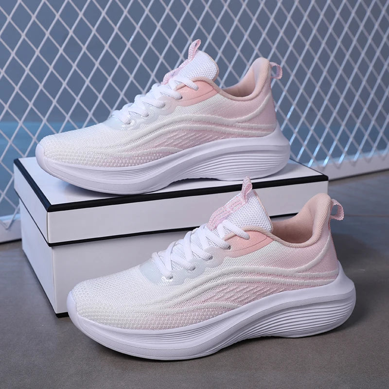 Women's breathable mesh sneakers by MAIRA'S COLLECTIONS, casual running and hiking shoes with lightweight, supportive design.
