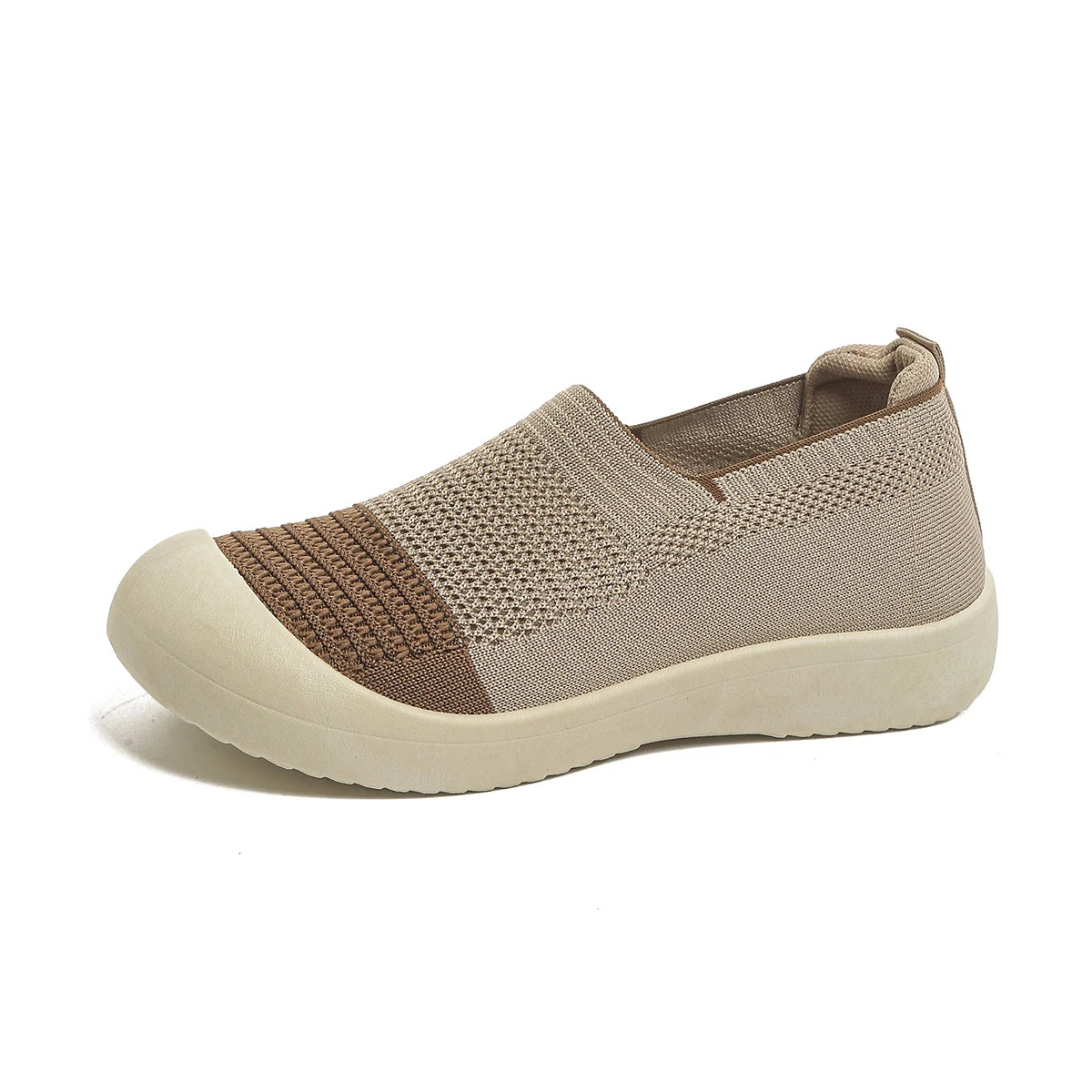 Women's retro slip-on shoes by MAIRA'S COLLECTIONS with breathable fabric and soft sole for comfortable everyday wear.