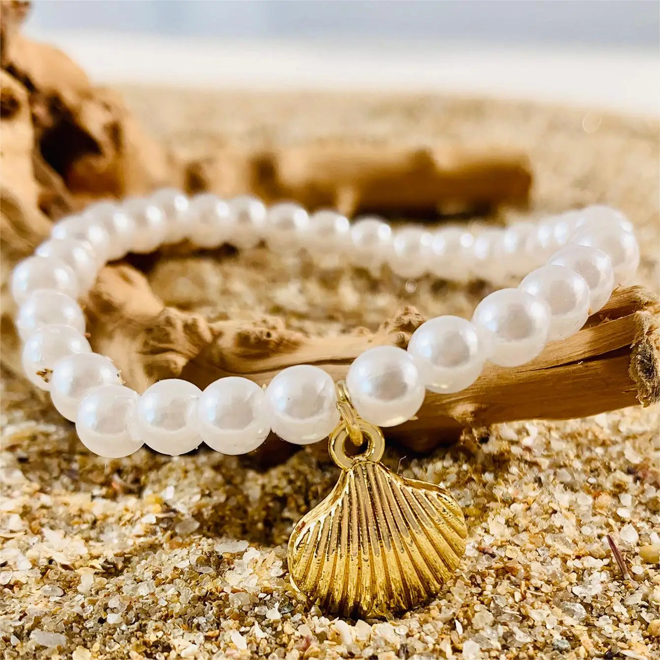 Set of five Tocona Bohemian pearl bracelets by MAIRA'S COLLECTIONS featuring mixed pearl designs and boho-style accents.