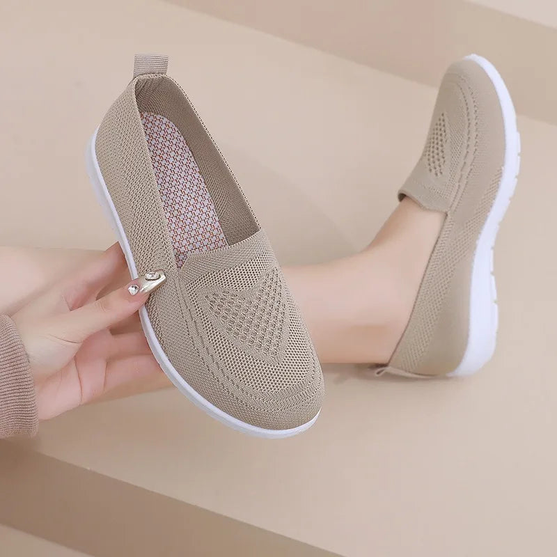 Women's casual walking shoes by MAIRA'S COLLECTIONS with breathable fabric, soft insoles, and a stylish, comfortable design.