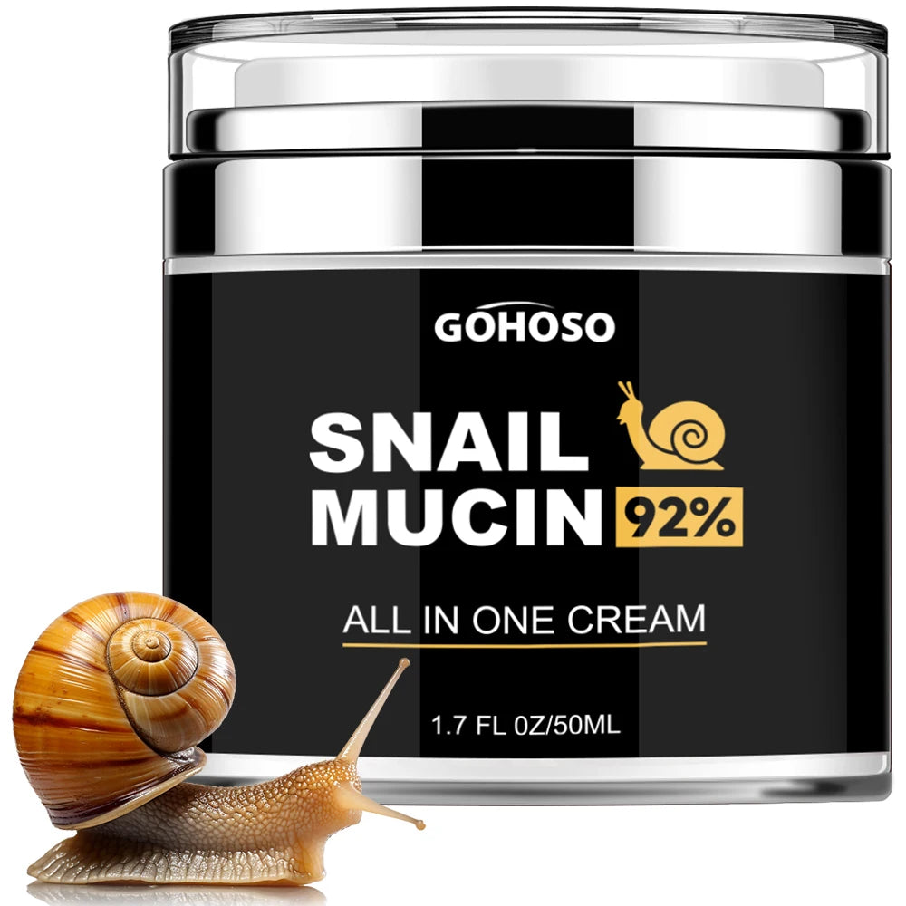 Envisha snail mucus face cream by Maira's Collections, featuring a jar of skincare cream with snail extract for nourishing skin.