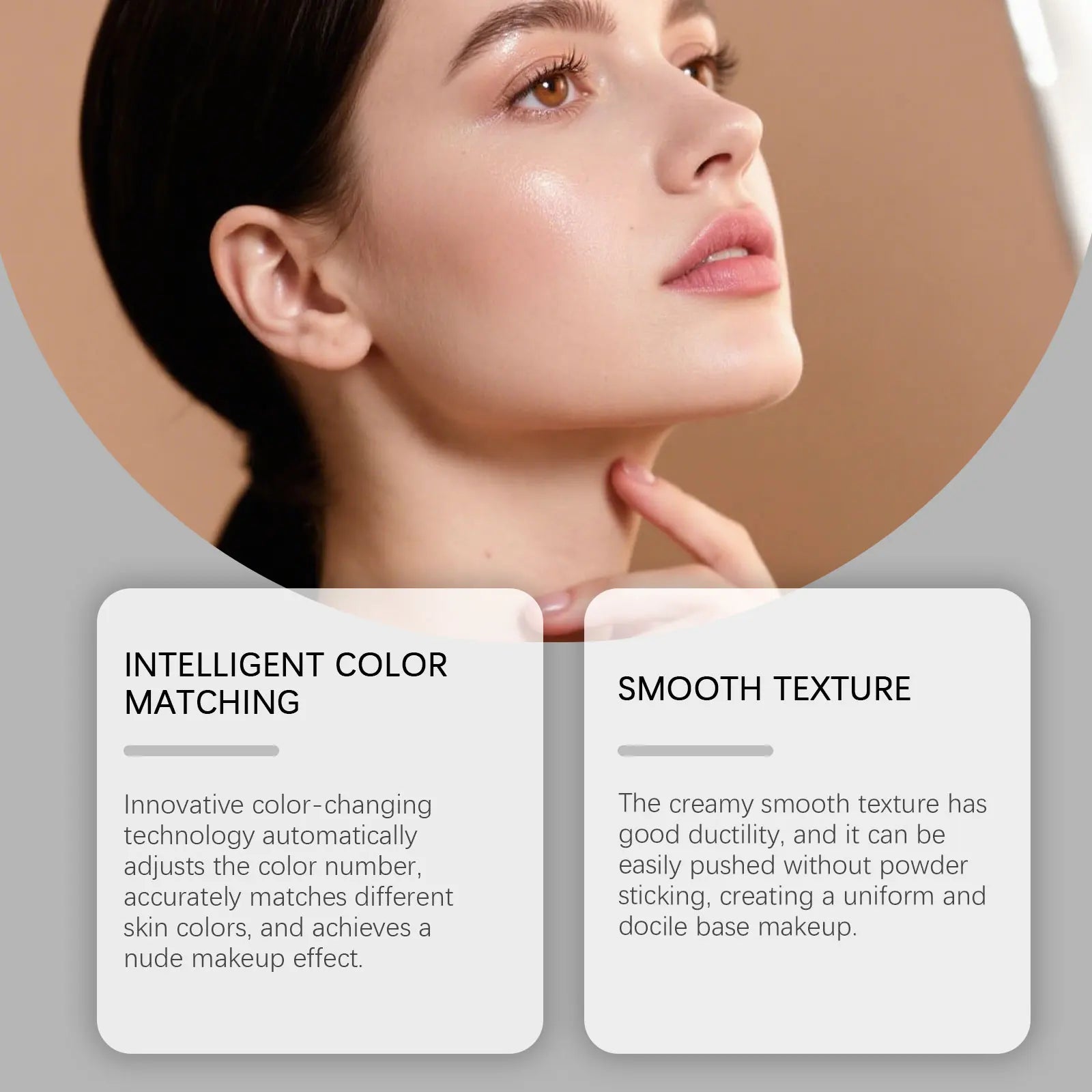 Color changing concealer and foundation stick by MAIRA'S COLLECTIONS, 13g, showing the sleek stick with color-shifting formula.