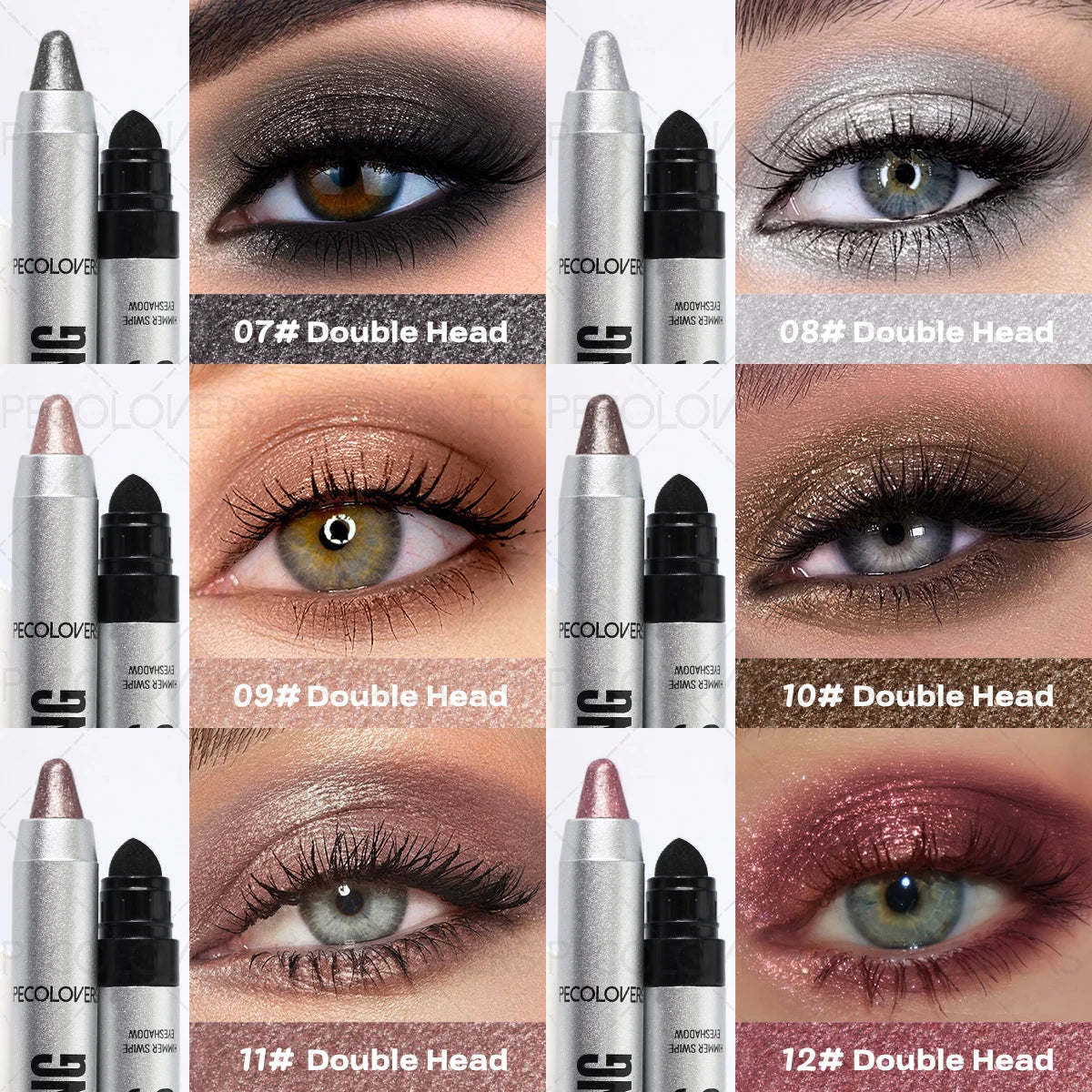 Shiny Eyeshadow Stick by MAIRA'S COLLECTIONS with high pigment shimmer eye pen in sleek black packaging