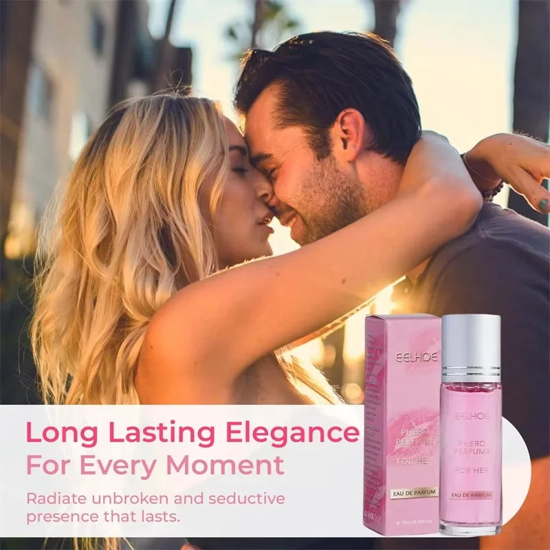 EELHOE Pink rollerball perfume oil by MAIRA'S COLLECTIONS in 10ml with a sleek pink container and long-lasting fragrance.