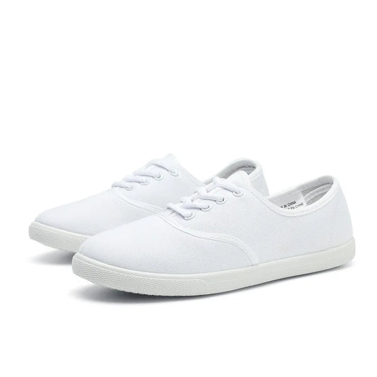 Women's MAIRA'S COLLECTIONS lace-up canvas sneakers with breathable platform design, size 42, featuring stylish and comfortable footwear.