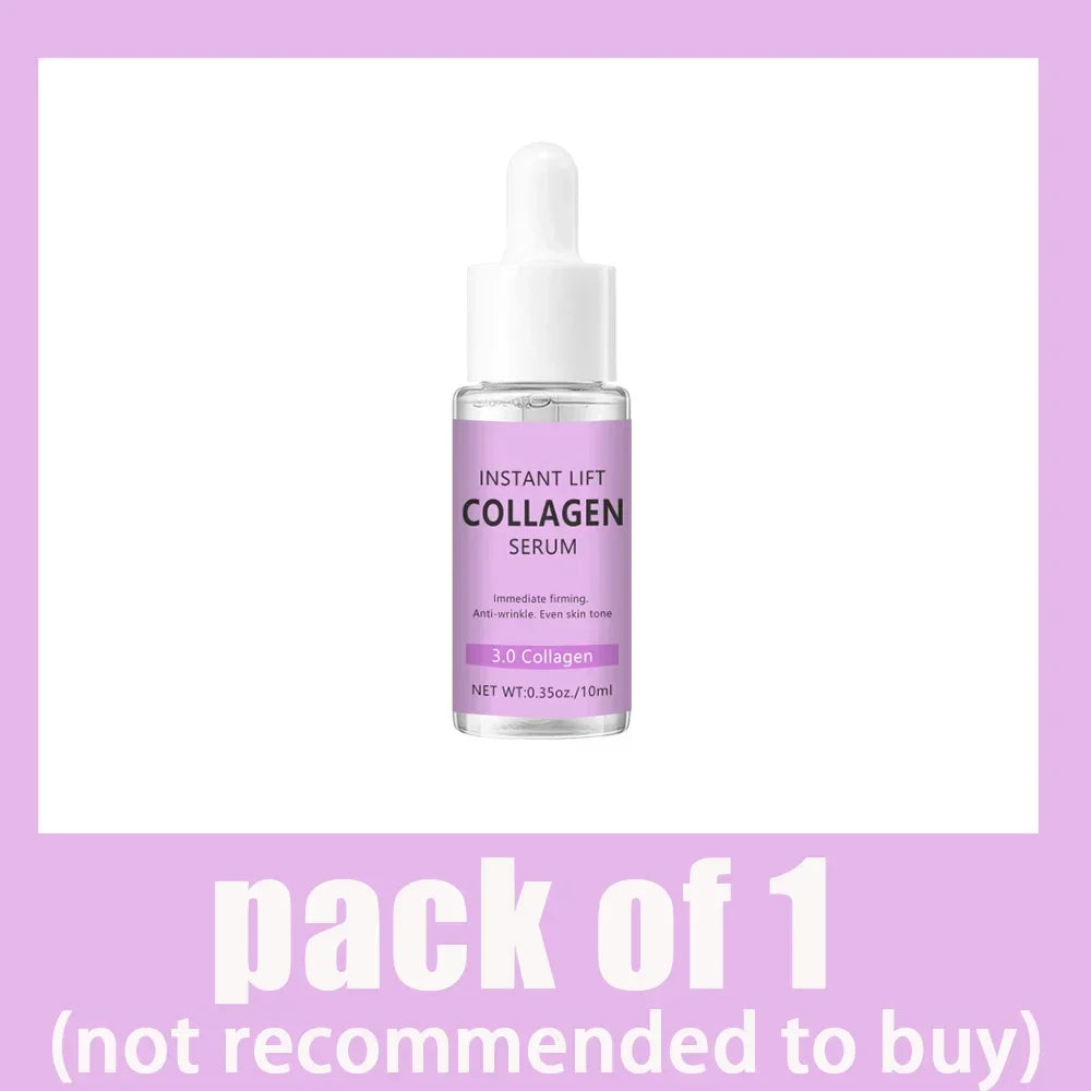 MAIRA'S COLLECTIONS collagen face serum bottle, anti-aging and wrinkle care, with a sleek design and clear labeling.