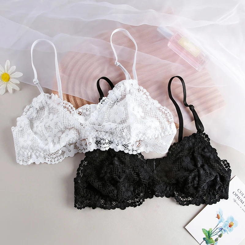 Women's lace bralette by MAIRA'S COLLECTIONS featuring delicate lace details and a comfortable fit.