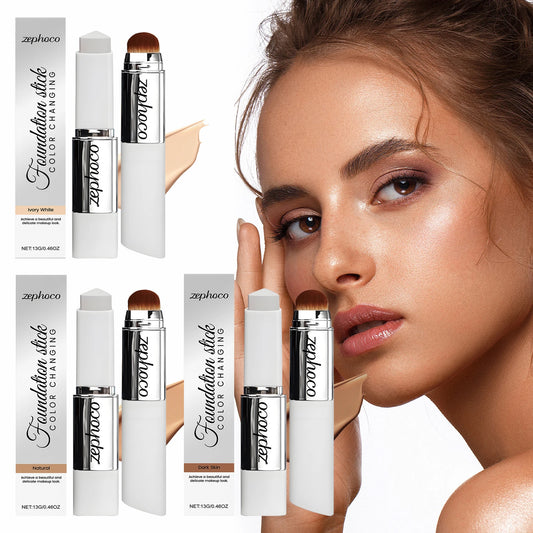 Color changing concealer foundation stick by MAIRA'S COLLECTIONS, showing a sleek 13g stick with a smooth, multi-tonal surface.