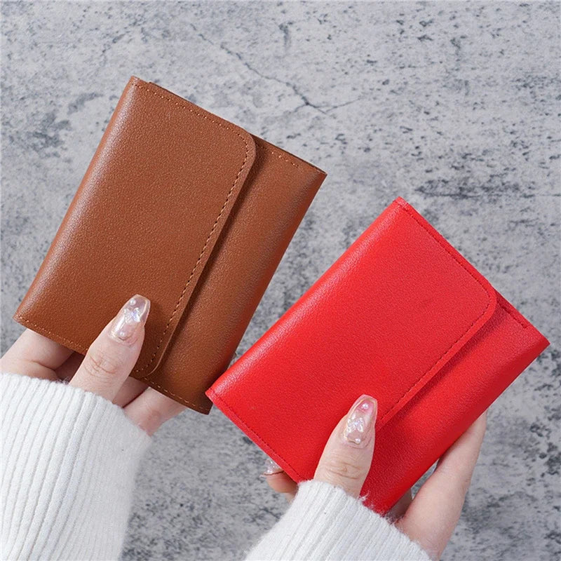 Women's small PU leather wallet by MAIRA'S COLLECTIONS featuring a compact design and secure card slots.