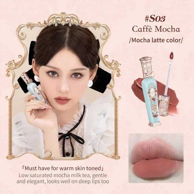 Flower Knows Strawberry Rococo Lip Cream by MAIRA'S COLLECTIONS, featuring a close-up of the pink and floral packaging.