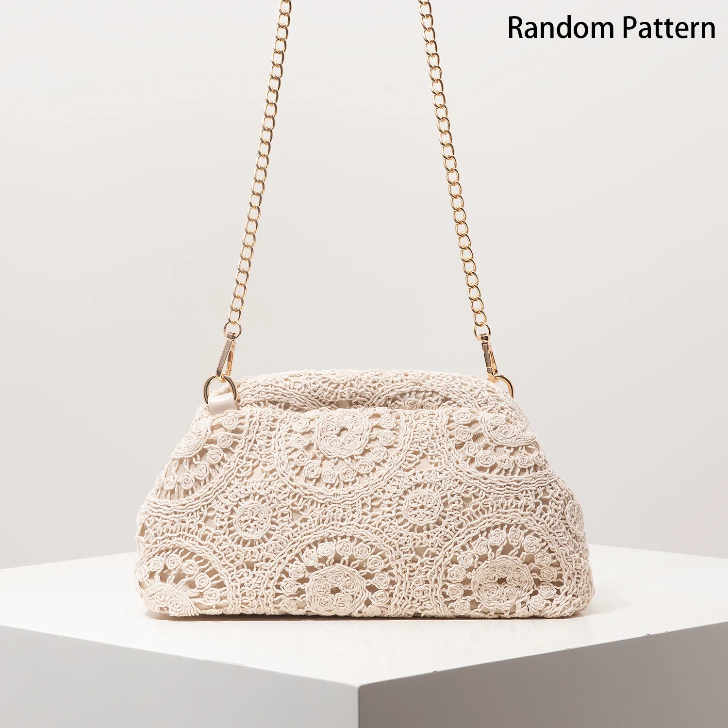 Boho summer crossbody bag by MAIRA'S COLLECTIONS with woven design and adjustable strap, stylish for casual outdoor wear.
