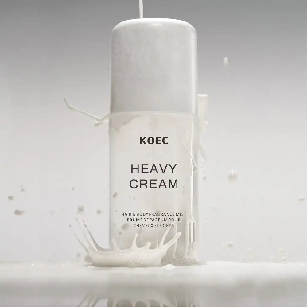KOEC Fragrance Mist by MAIRA'S COLLECTIONS with jasmine, vanilla, and lemon notes in a 50ml spray bottle.