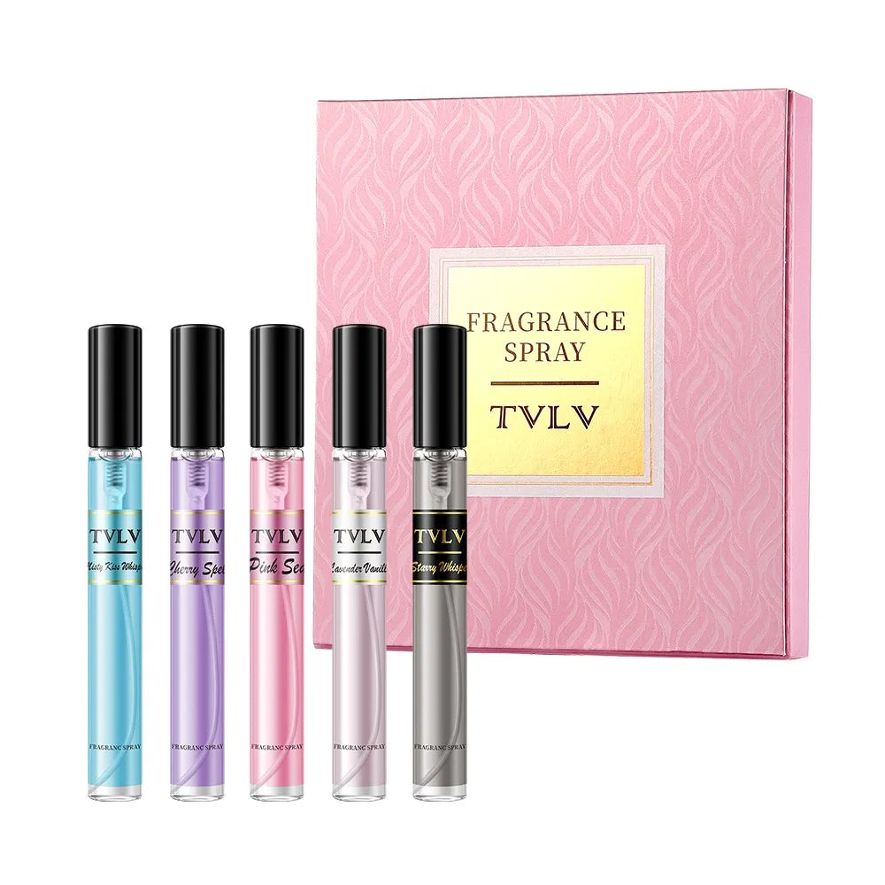 Women's luxury fragrance set by MAIRA'S COLLECTIONS featuring elegant perfume bottles and decorative packaging.