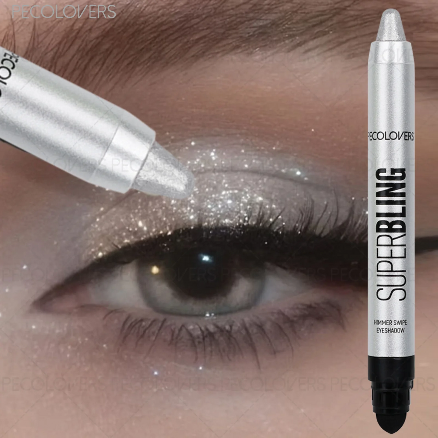 Shiny eyeshadow stick by MAIRA'S COLLECTIONS featuring high pigment shimmer eye pen with a sleek, shiny metallic finish.