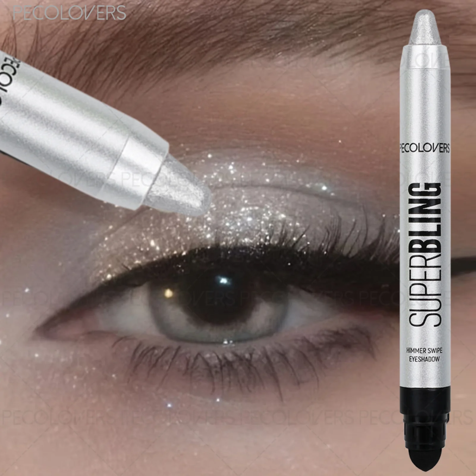 Shiny eyeshadow stick by MAIRA'S COLLECTIONS featuring high pigment shimmer eye pen with a sleek, shiny metallic finish.