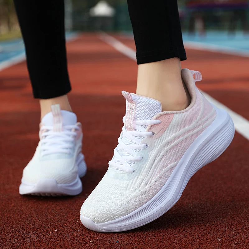 Women's breathable mesh sneakers by MAIRA'S COLLECTIONS, casual running and hiking shoes with lightweight, ventilated design.