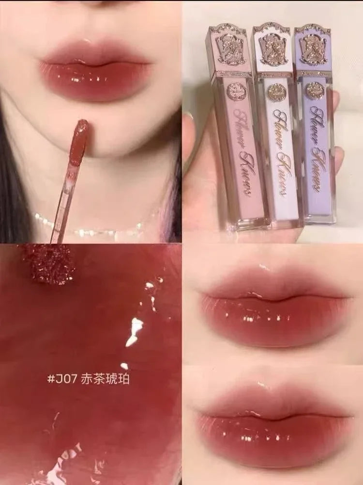 Flower Knows Strawberry Rococo Lip Cream by MAIRA'S COLLECTIONS, featuring a close-up of the elegant lip cream packaging.