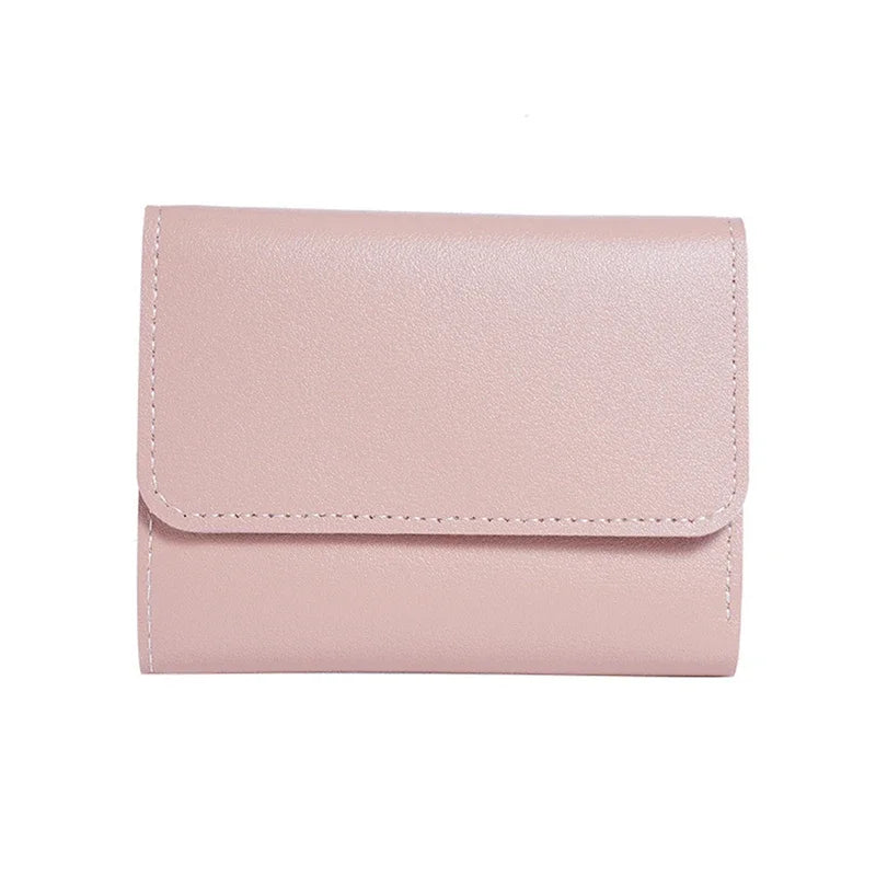 Women's small PU leather wallet by MAIRA'S COLLECTIONS, featuring multiple card slots and a sleek compact design.