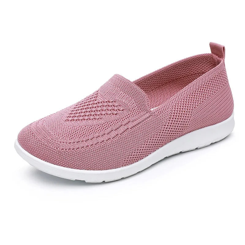 Women's casual walking shoes by MAIRA'S COLLECTIONS with breathable fabric, soft cushioning, and a comfortable fit.