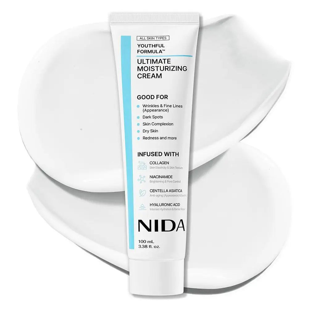 NIDA Rejuvenating Cream by MAIRA'S COLLECTIONS, hydrating skin repair cream in a jar for all skin types.
