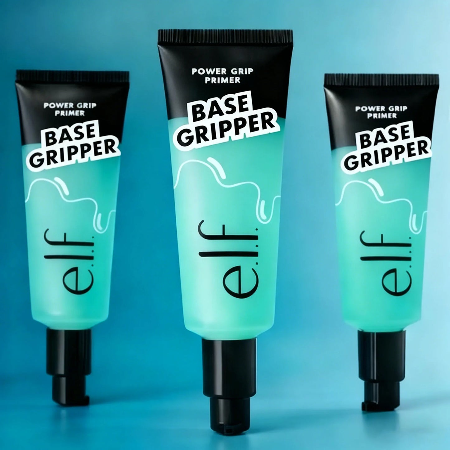 ELF Halo Glow Liquid Filter Primer by MAIRA'S COLLECTIONS, showcasing a sleek bottle with a luminous glow liquid inside.