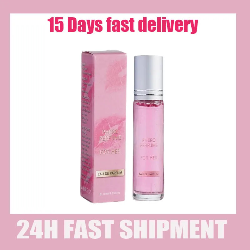 EELHOE Pink rollerball perfume oil by MAIRA'S COLLECTIONS, 10ml, featuring a sleek pink bottle with long-lasting fragrance.