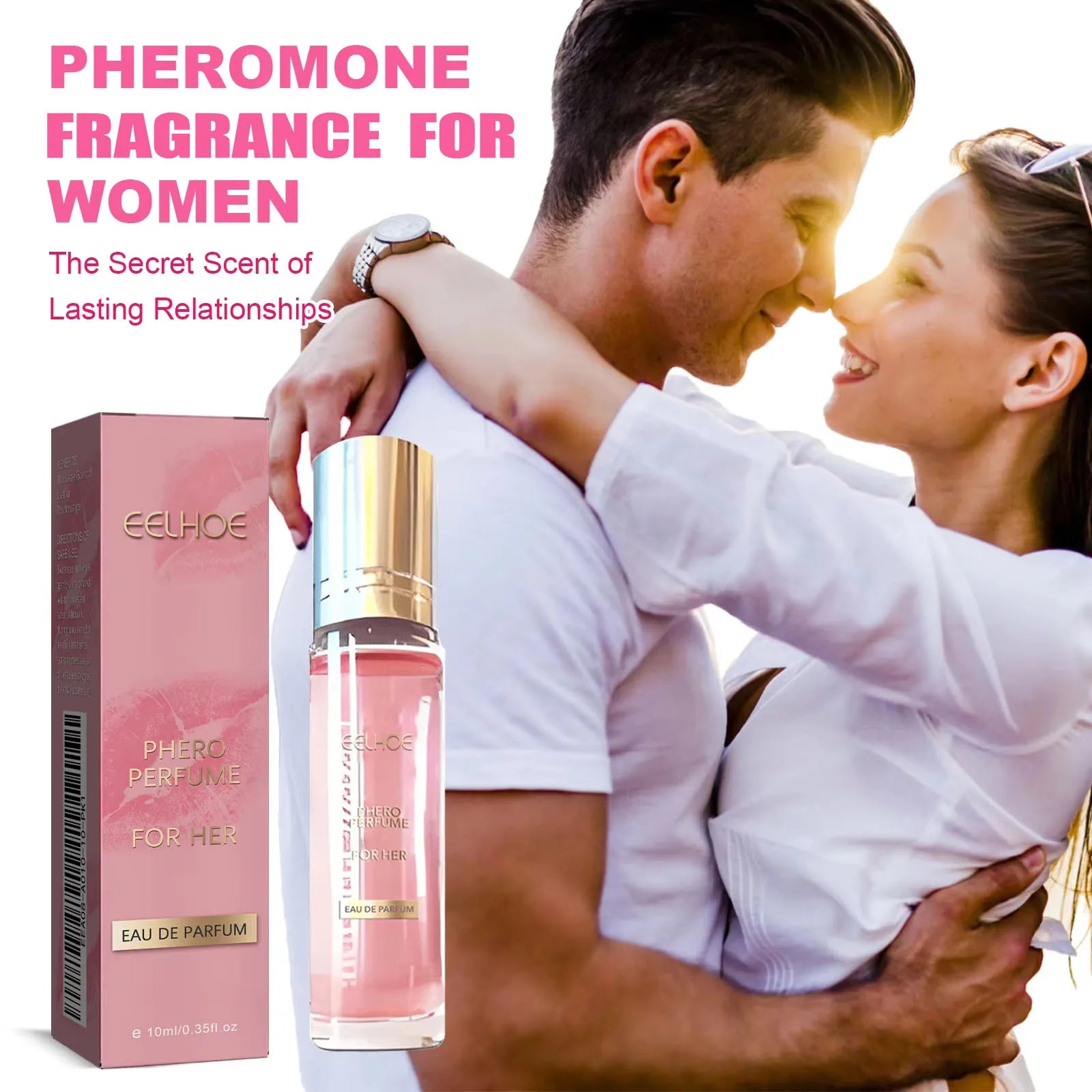 Pink rollerball perfume oil from MAIRA'S COLLECTIONS, 10ml, showcasing the elegant bottle with long-lasting fragrance.
