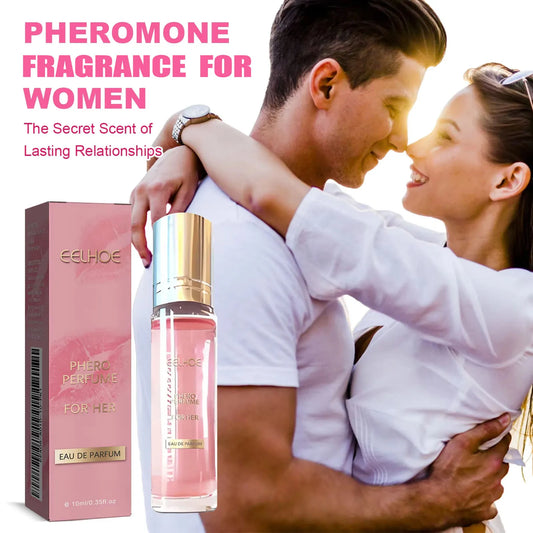 Pink rollerball perfume oil from MAIRA'S COLLECTIONS, 10ml, showcasing the elegant bottle with long-lasting fragrance.