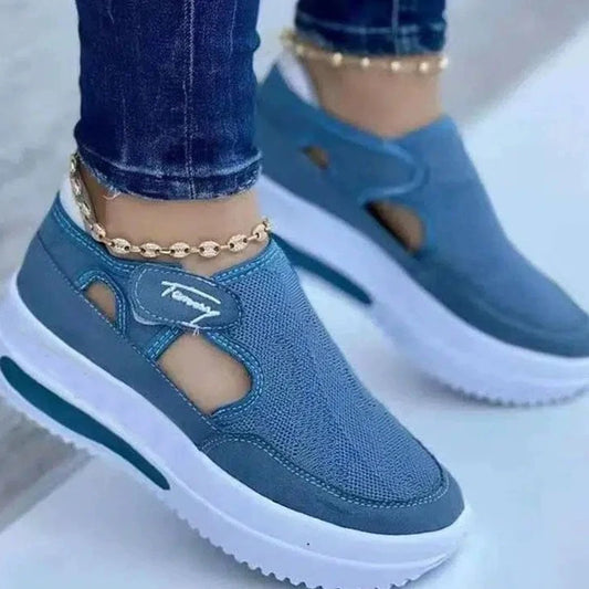 Women's casual platform sneakers by MAIRA'S COLLECTIONS featuring breathable summer shoes in a stylish design.