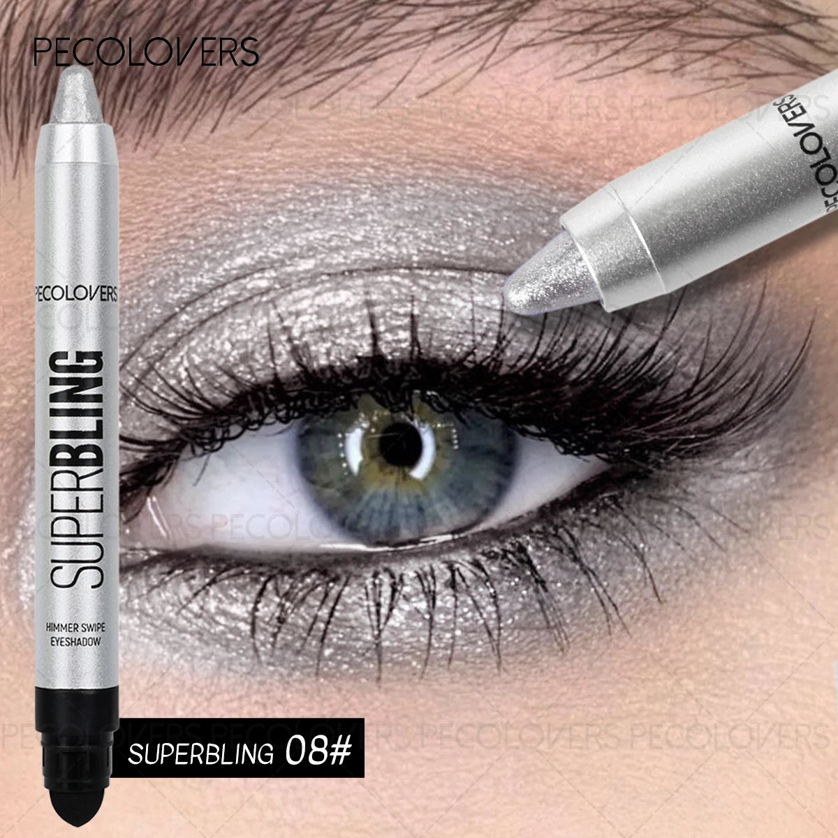 MAIRA'S COLLECTIONS shiny eyeshadow stick with high pigment shimmer eye pen, featuring a sleek, metallic finish and smooth application.