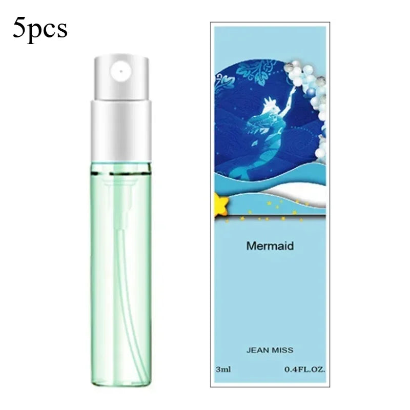 MAIRA'S COLLECTIONS Q Style Pheromone Perfume Set with five 3ml bottles arranged in a sleek display
