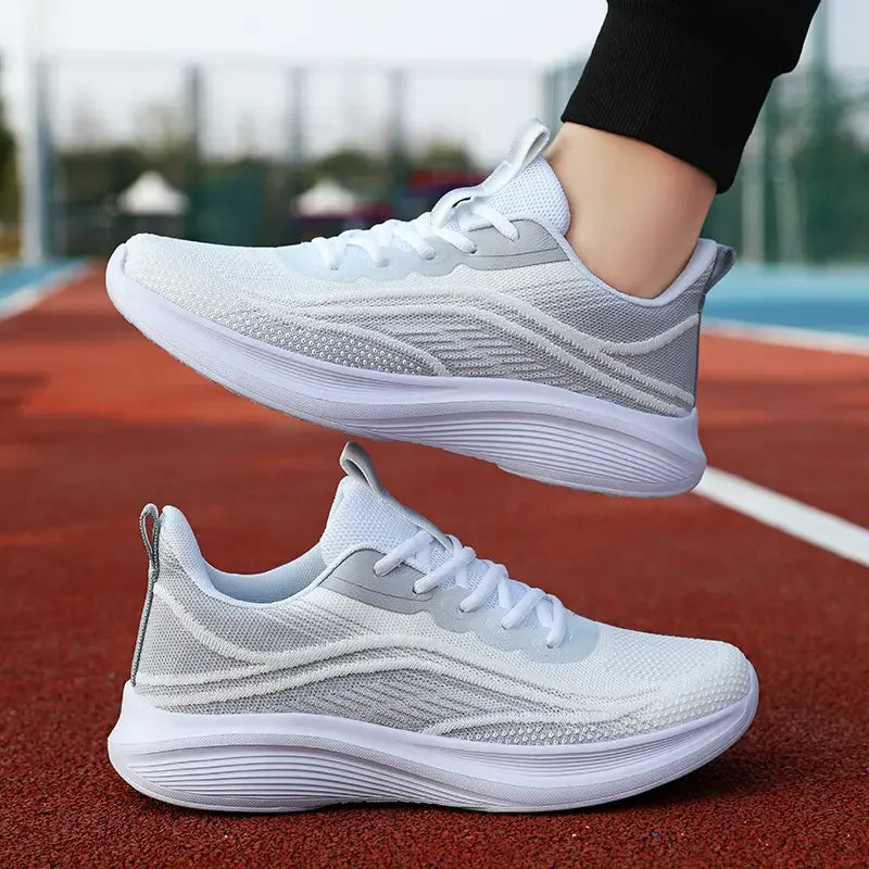 Women's breathable mesh sneakers by MAIRA'S COLLECTIONS, casual running and hiking shoes with lightweight, comfortable design.