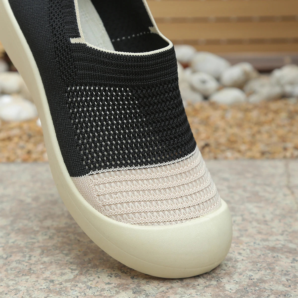 Women's retro slip-on shoes by MAIRA'S COLLECTIONS with breathable soft soles, stylish design, and comfortable fit.