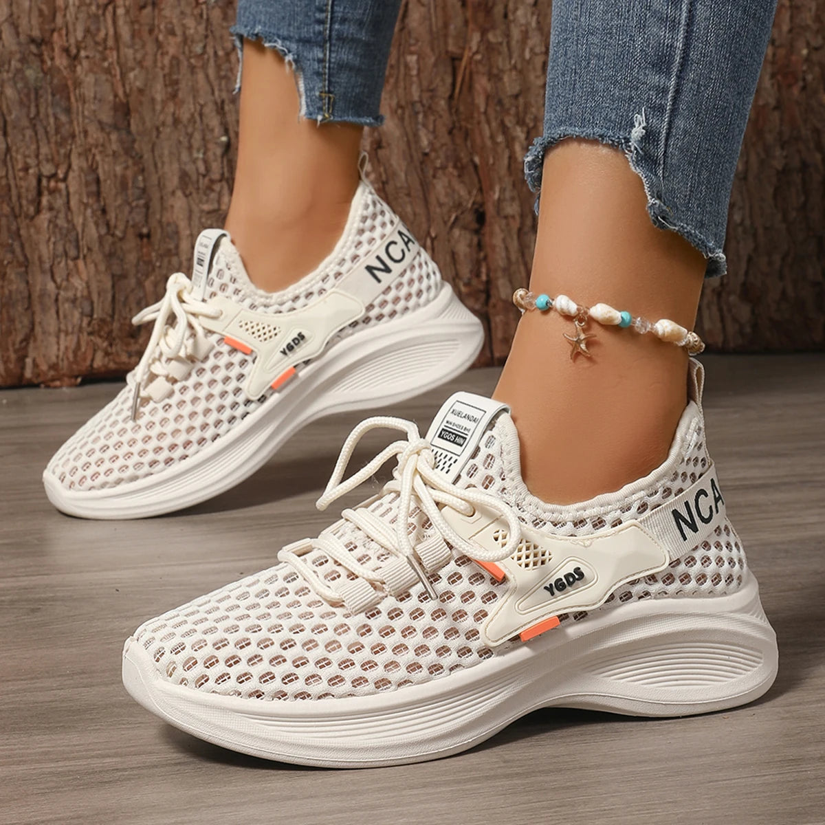Women's breathable mesh running shoes by MAIRA'S COLLECTIONS, casual sports sneakers with lightweight, comfortable design.