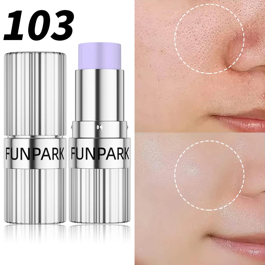 MAIRA'S COLLECTIONS pore minimizing primer stick applied on face as a smooth makeup base for flawless skin.