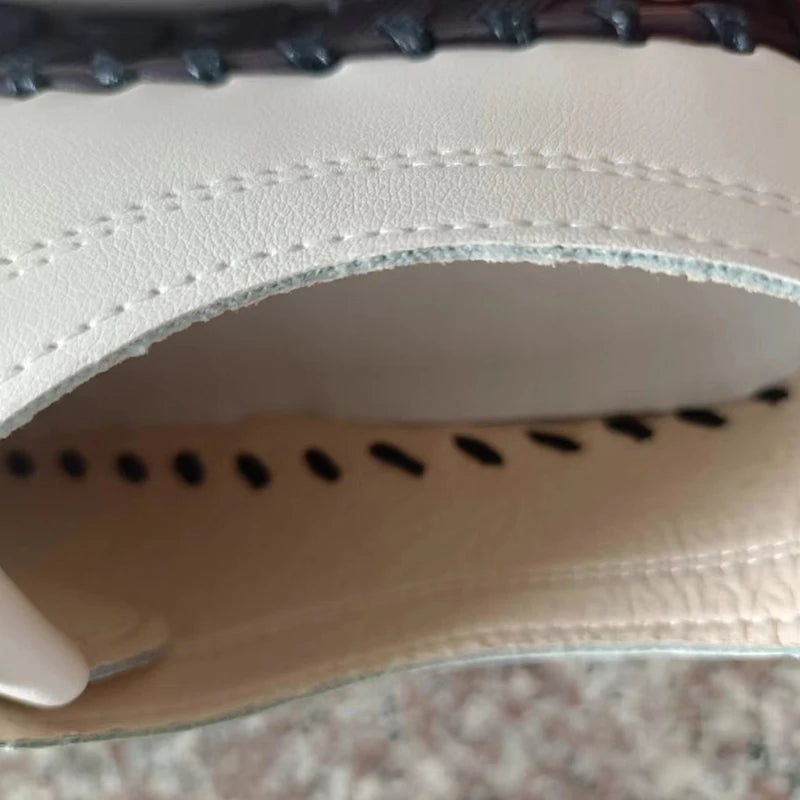 Women's leather sneakers by MAIRA'S COLLECTIONS featuring lace-up design and casual comfort shoes in a stylish look.